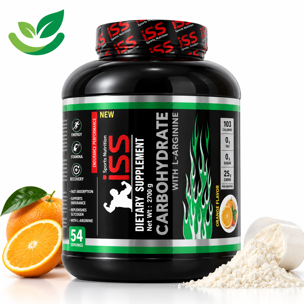پودر کربوهیدرات و ال آرژنین آی اس اس 2700 گرم