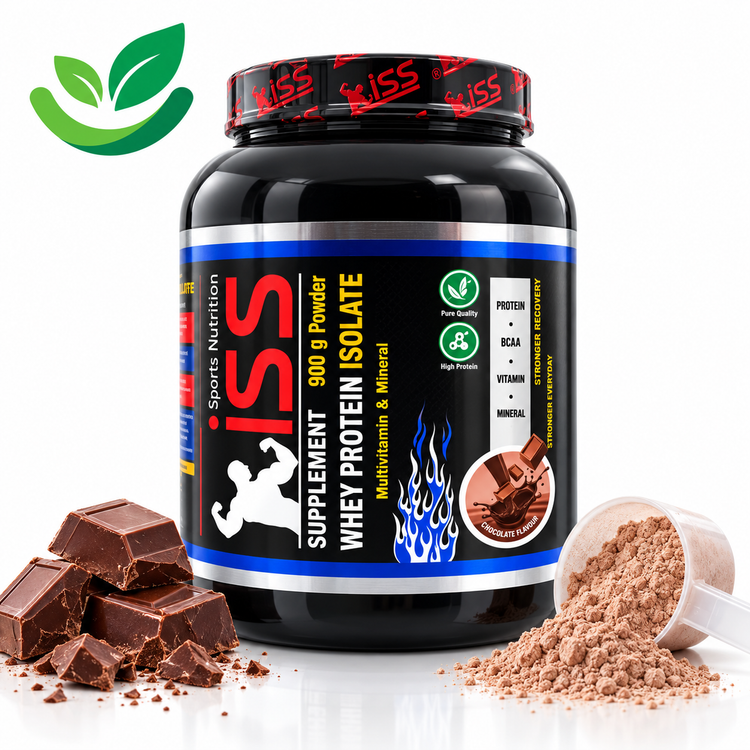 وی پروتئین ایزوله + مولتی مینرال ISS (900 گرم) | 24 گرم پروتئین خالص | بدون شکر و گلوتن + مولتی ویتامین